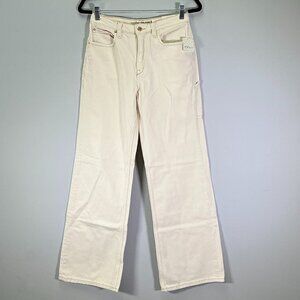 Free People Tinsley Baggy High Rise Women's Size 27 Ecru Pants NWT